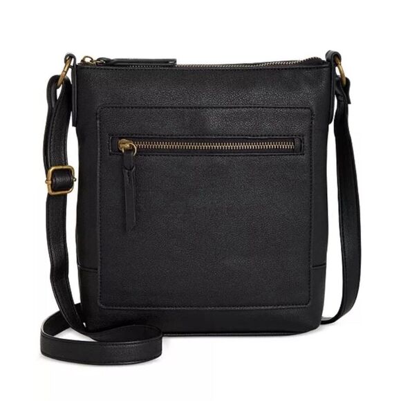 Style & Co Hudsonn Crossbody Bag Black -Small, Zip Closure, Adjustable Strap bag - Picture 1 of 10